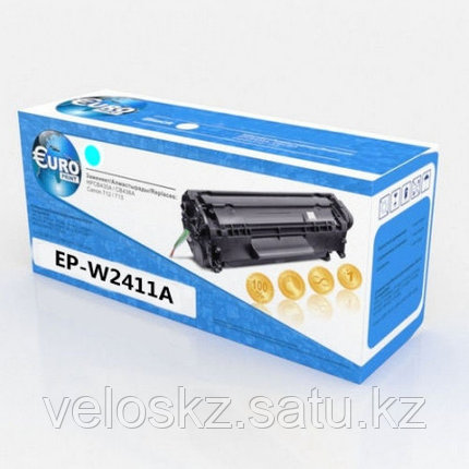 Картридж Euro Print для HP M182/183 W2411A (№216A) (без чипа) 0,8к Голубой, фото 2