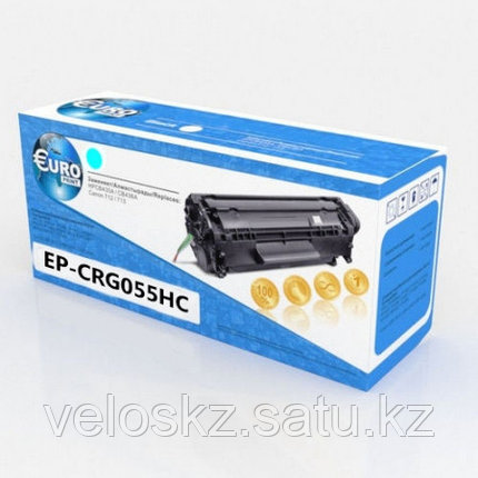 Картридж Euro print для Canon MF742/744/746/LBP663/664 055H Без чипа 5,9k Голубой, фото 2