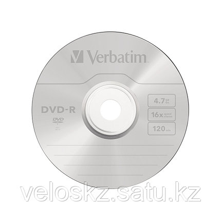 Диск DVD-R Verbatim 43498 4.7GB, 16х, 10шт в упаковке, Незаписанный, фото 2