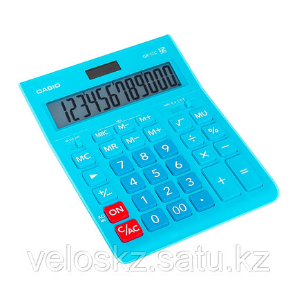 Калькулятор CASIO GR-12C-LB-W-EP бирюза, фото 2