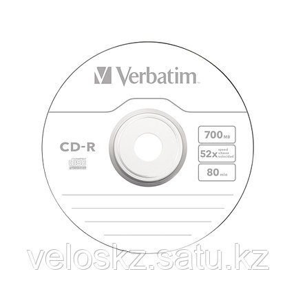 Диск CD-R Verbatim 43437 700MB, 52х, 10шт в упаковке, Незаписанный, фото 2