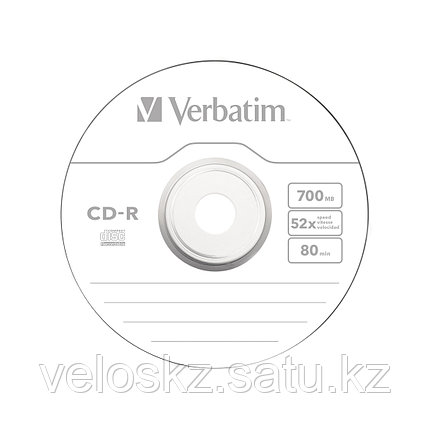 Диск CD-R Verbatim 43432 700MB, 52х, 25шт в упаковке, Незаписанный, фото 2