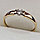 Золотое кольцо с бриллиантами 0.06Сt VS1/L, VG - Cut, фото 9