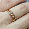 Золотое кольцо с бриллиантом 0.035Сt SI1/K, VG - Cut, фото 9