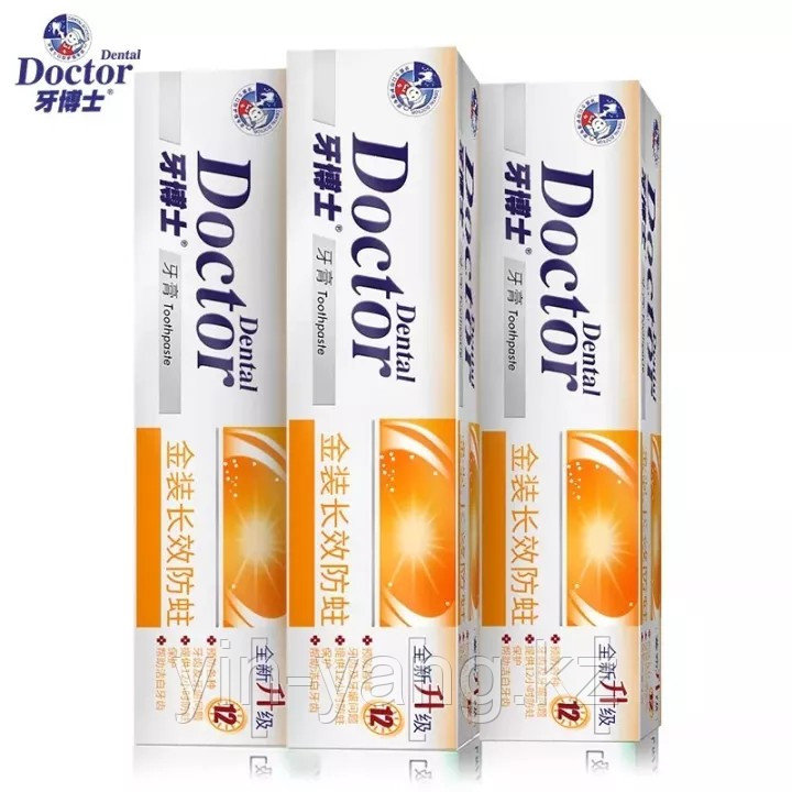 Отбеливающая зубная паста Doktor Dental (лимон), 120 г
