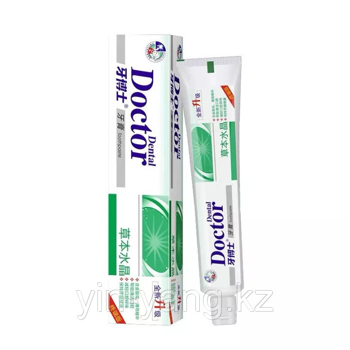 Отбеливающая зубная паста Doktor Dental (зеленый чай), 220 г - фото 3 - id-p100362192