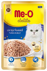 Me-O Delite 70г Тунец в желе влажный корм для взрослых кошек