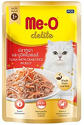 Me-O Delite 70г Тунец и Крабовые палочки в желе влажный корм для взрослых кошек
