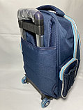 Школьный рюкзак на колёсах для мальчика, 1-3-й класс, съёмный. (высота 46 см, ширина 30 см, глубина 15 см), фото 5