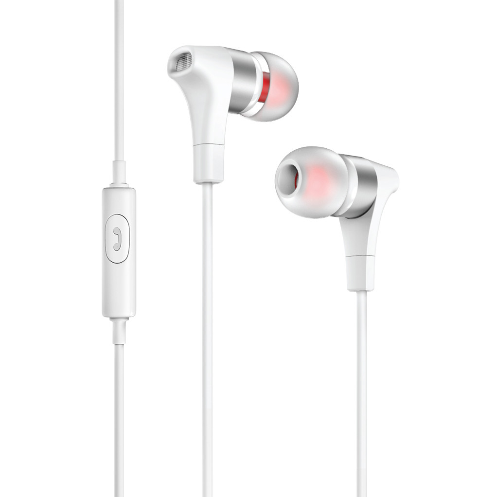 OLMIO Turbo Наушники-вкладыши проводные, белый