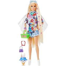 Barbie Экстра Модная Кукла Барби в одежде с цветочным принтом