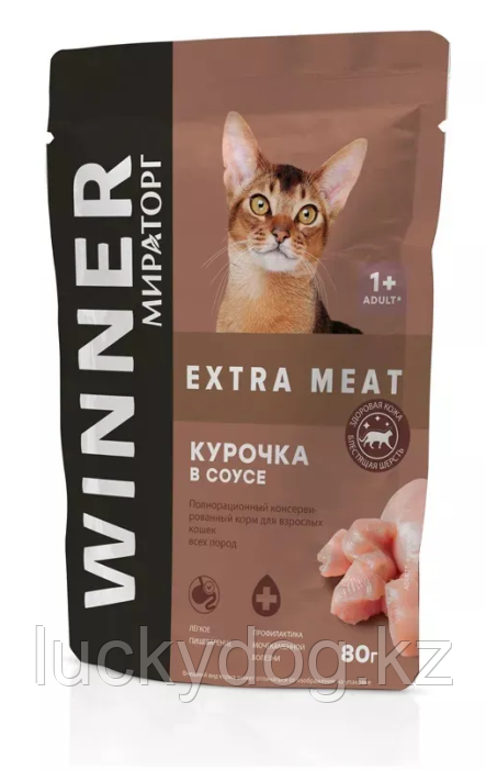 Winner 80г Курица в соусе Влажный корм для кошек