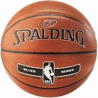 Мяч Spalding  б/б проф. NBA SILVER SER I/O, размер 7,композитная кожа 76-018Z
