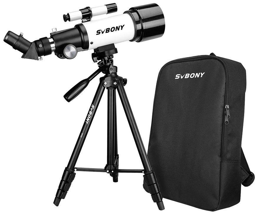 Телескоп SVBONY SV501P 70/400 AZ, с рюкзаком