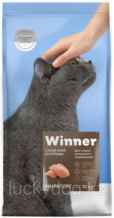 Winner 10кг Курица Сухой корм для кошек домашнего содержания