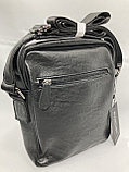 Мужская сумка через плечо"Cantlor". Высота 24 см, ширина 20 см, глубина 7 см., фото 4