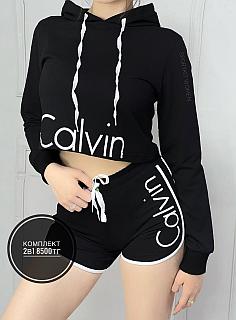 Комплект жен Calvin Klein 2в1 чер (M)