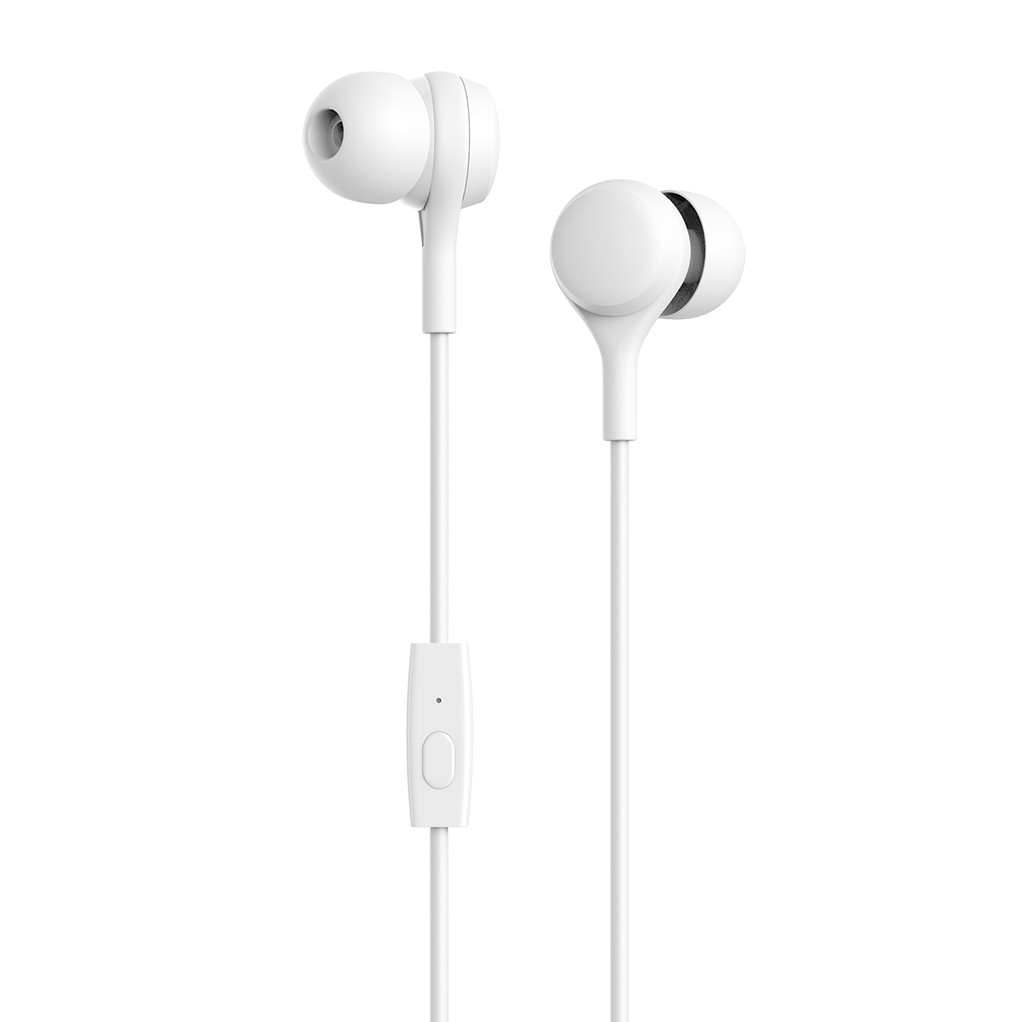 OLMIO Budz Наушники-вкладыши проводные, белый