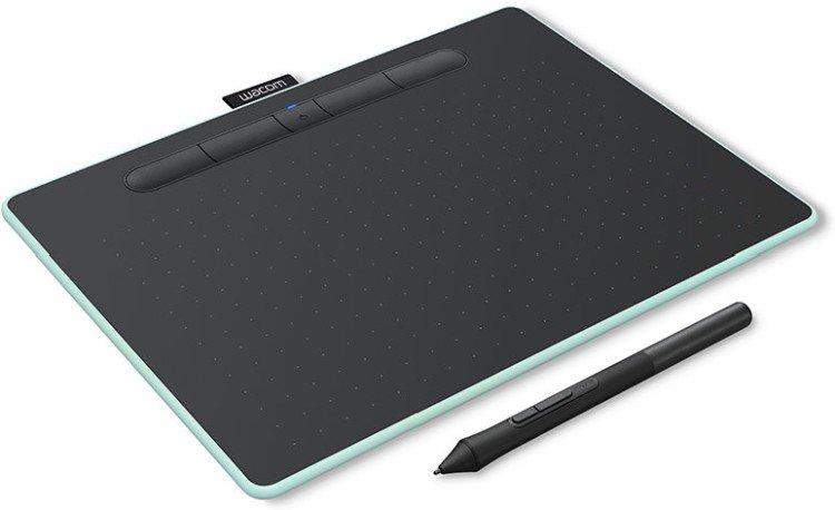 Графический планшет Wacom Intuos M Bluetooth Pistachio фисташковый - фото 1 - id-p100382815