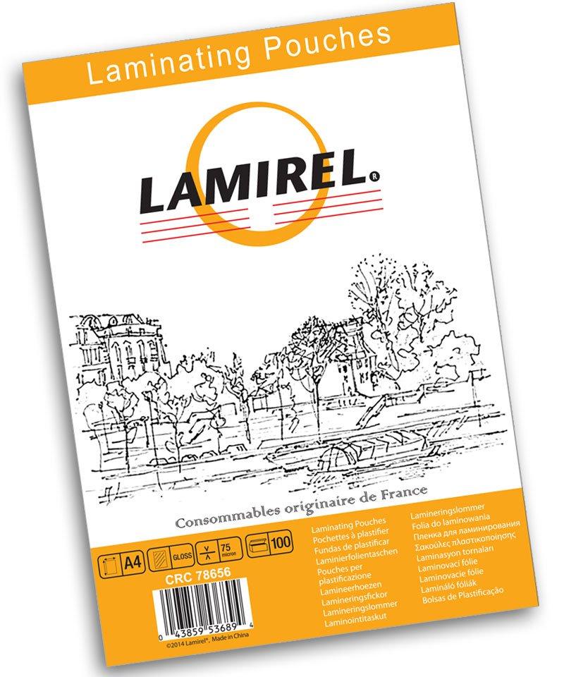 Пленка для ламинирования Fellowes Lamirel А4 75мкм 100 шт.