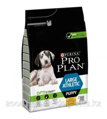 Pro Plan LARGE ATHLETIC PUPPY для щенков крупных пород атлетического телосложения с курицей, 3кг