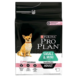 Pro Plan SMALL&MINI ADULT для собак мелких пород с чувствительной кожей c лососем, 7кг