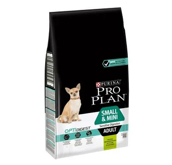Pro Plan SMALL&MINI ADULT для собак мелких пород c чувствительным пищеварением с ягнёнком, 7кг