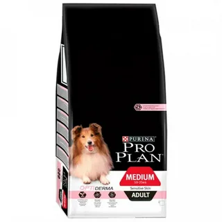 Pro Plan MEDIUM ADULT для собак средних пород с чувствительной кожей с лососем , 14кг