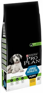 Pro Plan LARGE ATHLETIC PUPPY для щенков крупных пород атлетического телосложения с курицей, 12кг