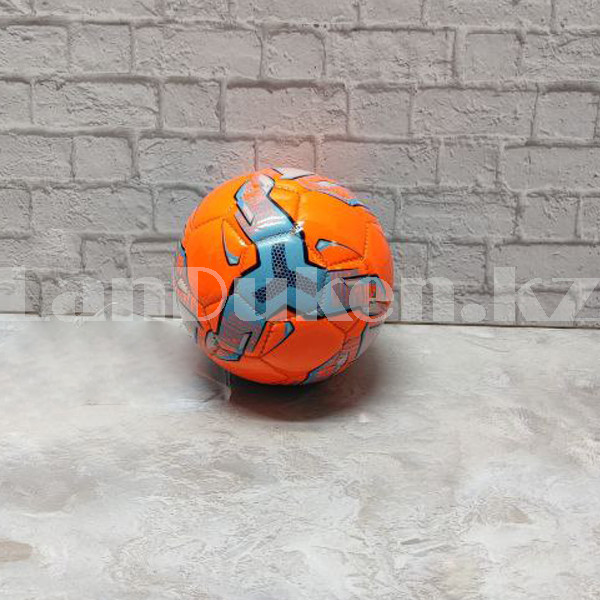 Детский футбольный мяч d 19 см оранжевый - фото 3 - id-p100385539