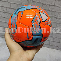 Детский футбольный мяч d 19 см оранжевый