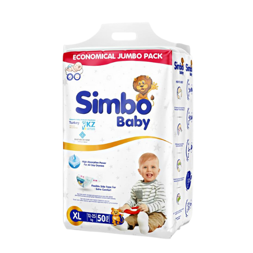 Детские подгузники SIMBO Baby размер 5XL(12-25кг) 50шт