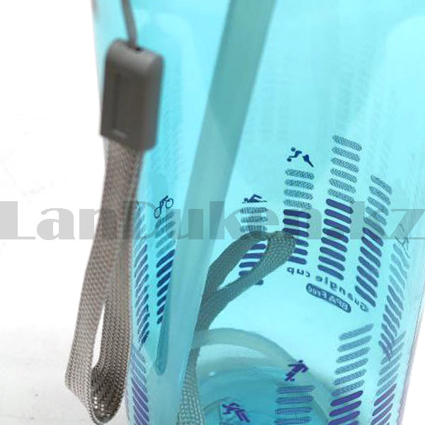 Бутылочка пластиковая для напитков BPA free 550 мл 1122 голубая - фото 3 - id-p100385752