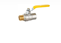 Кран шаровой HLV Gas (рукоятка - рычаг, внутренняя - наружная резьба)