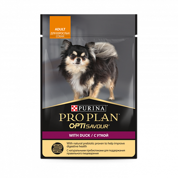 Pro Plan Пауч для взрослых собак с уткой 85гр