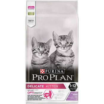 Pro Plan DELICATE KITTEN Turkey для котят с чувствительным пищеварением с индейкой, 1.5кг