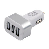 Cablexpert MP3A-UC-CAR17 адаптер питания автомобильный 12V->5V 3-USB, 2.1/2/1A