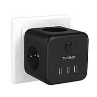 Tessan TS-301-DE Сетевой фильтр 3 розетки, 3 USB, черный