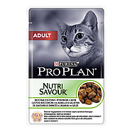 Pro Plan ADULT для кошек кусочки ягненка в желе, 26шт*85гр, фото 2