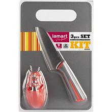 Lamart LT2099 нож кухонный в комлекте с доской