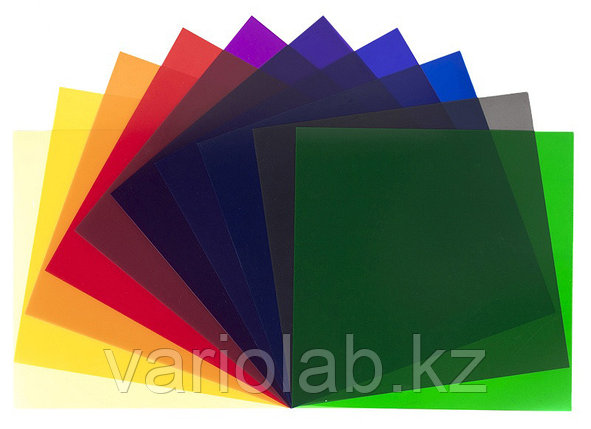 Набор цветных гелевых фильтров 30x30см 11шт, фото 2