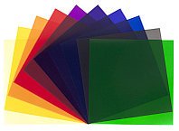 Набор цветных гелевых фильтров 30x30см 11шт, фото 1