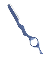 Филировочная бритва для стрижки волос (синяя)