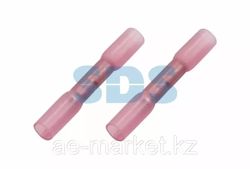 Соединительная гильза изолированная термоусаживаемая L-37 мм 0.5-1 мм&sup2; (ГСИ-т 1.0/ГСИ-т 0,5-1,0) красная, фото 1