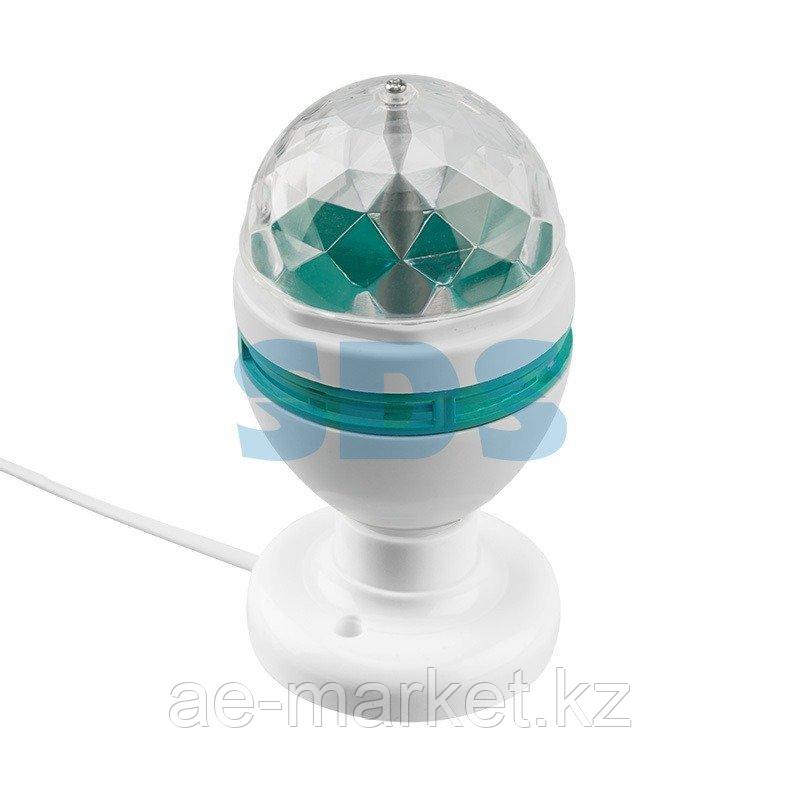 Диско-лампа светодиодная e27, подставка с цоколем e27 в комплекте, 230 В - фото 1 - id-p92041111