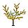 Светодиодное дерево "Сакура" высота 1,5м,  диаметр кроны 1,8м,  желтые светодиоды,  IP 65, понижающий, фото 2