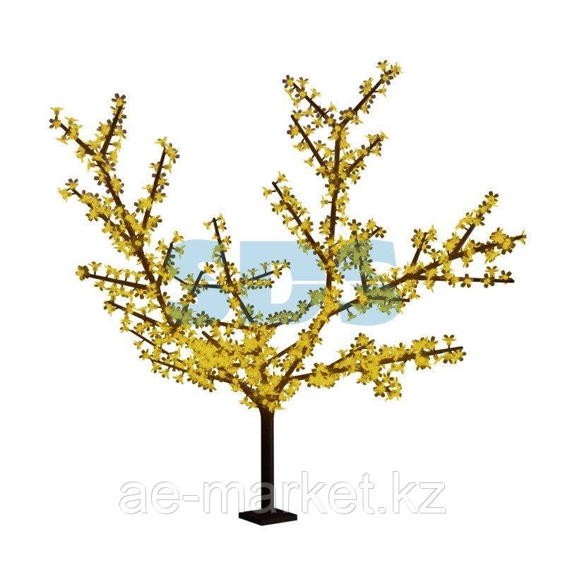 Светодиодное дерево "Сакура" высота 1,5м, диаметр кроны 1,8м, желтые светодиоды, IP 65, понижающий - фото 2 - id-p92042222