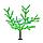 Светодиодное дерево "Сакура",  высота 1,5м,  диаметр кроны 1,8м,  зеленые светодиоды,  IP 65, понижающий, фото 2