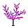 Светодиодное дерево "Сакура",  высота 1,5м,  диаметр кроны 1,8м,  фиолетовые светодиоды,  IP 65, понижающий, фото 2