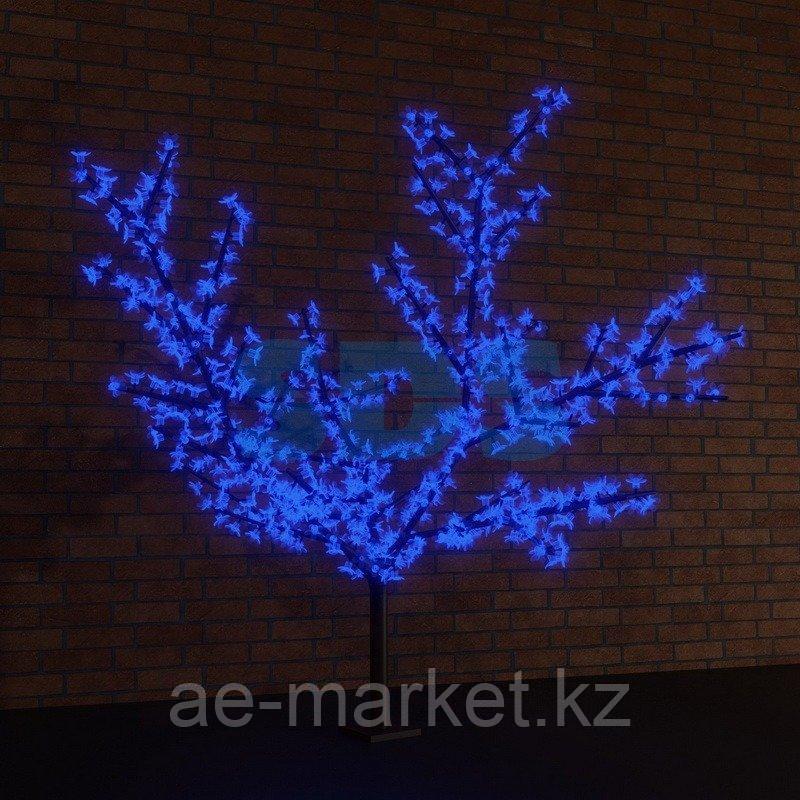 Светодиодное дерево "Сакура",  высота 3,6м,  диаметр кроны 3,0, синие светодиоды,  IP 65, понижающий